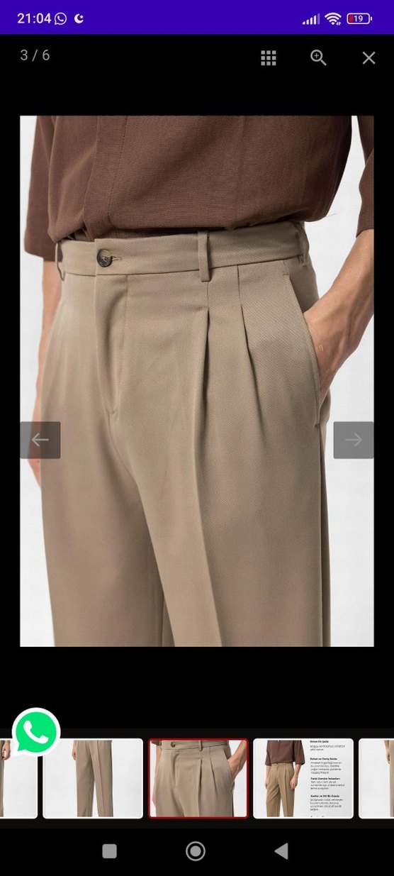 Kahve pantolon - Görsel 2