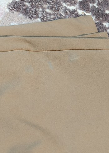 Bej Kemerli Kumaş Pantolon - Görsel 4