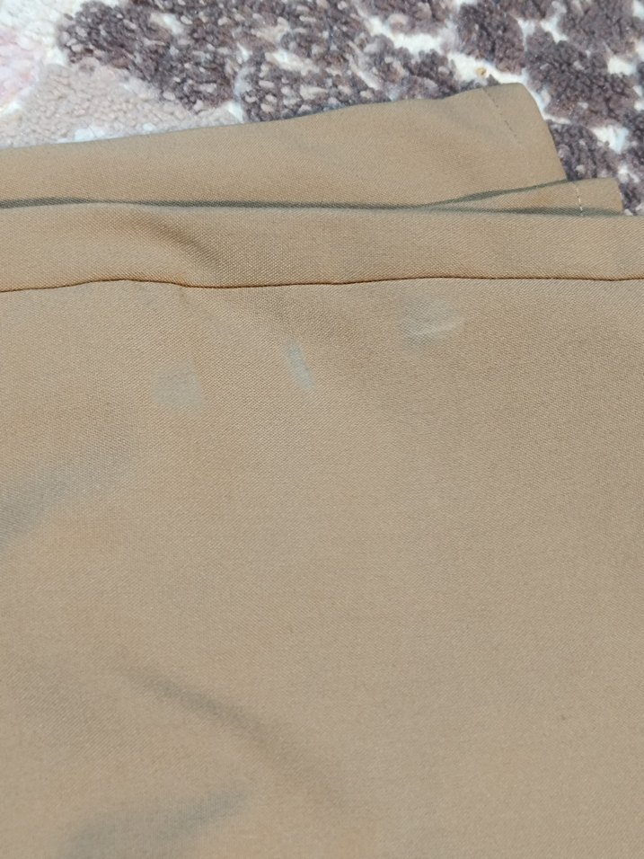 Bej Kemerli Kumaş Pantolon - Görsel 4