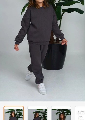 2K Mor Loose Fit Kız Çocuk Eşofman Takımı