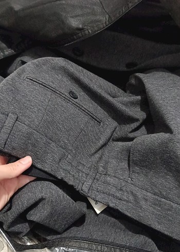 ANTIOCH Gri Düğmeli Erkek takım elbise, Regular Fit - Görsel 3