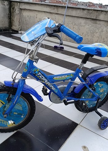 Diğer Mavi Polis Temalı Çocuk Üç Tekerlekli Bisiklet