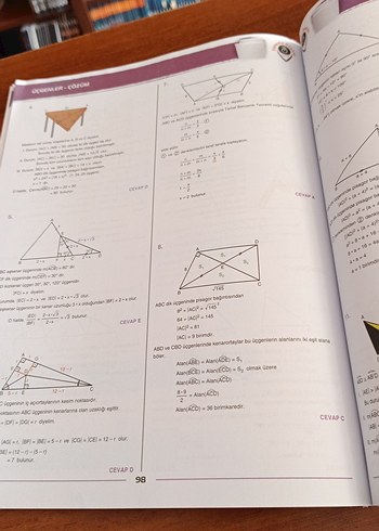  Beden Deneme Deposu Üçgenler Konu Denemeleri Kitabı