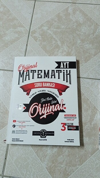 Orijinal Ayt matematik soru bankası 
