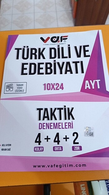 Vaf yayınları Ayt Türk Dili ve edebiyatı deneme 
