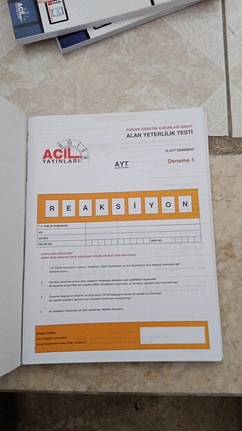 Acil Ayt matematik deneme