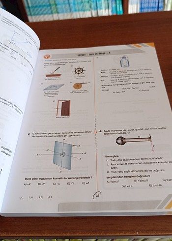Beden bilgi sarmal AYT Fizik Soru Bankası - 2. Oturum