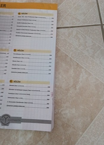 Beden Renk TYT Matematik Orijinal Soru Bankası