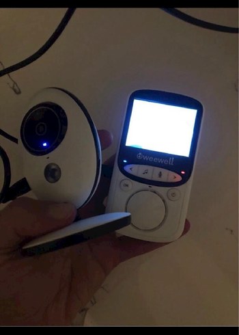 Weewell Dijital Bebek Görüntü Monitörü Beyaz-Gri - Görsel 2