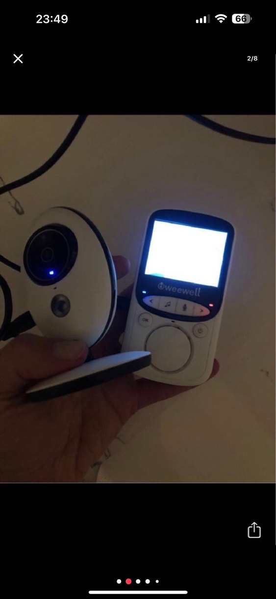 Weewell Dijital Bebek Görüntü Monitörü Beyaz-Gri - Görsel 2