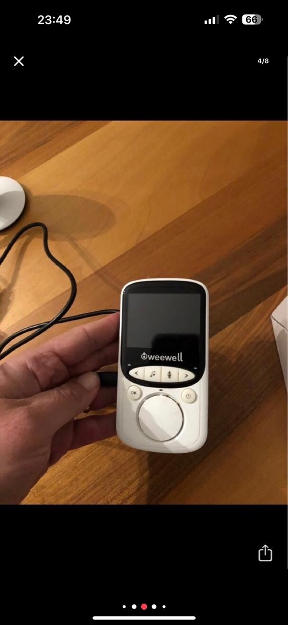 Weewell Dijital Bebek Görüntü Monitörü Beyaz-Gri - Görsel 4