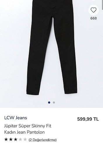 LC Waikiki Siyah yüksek bel dar paça Jean