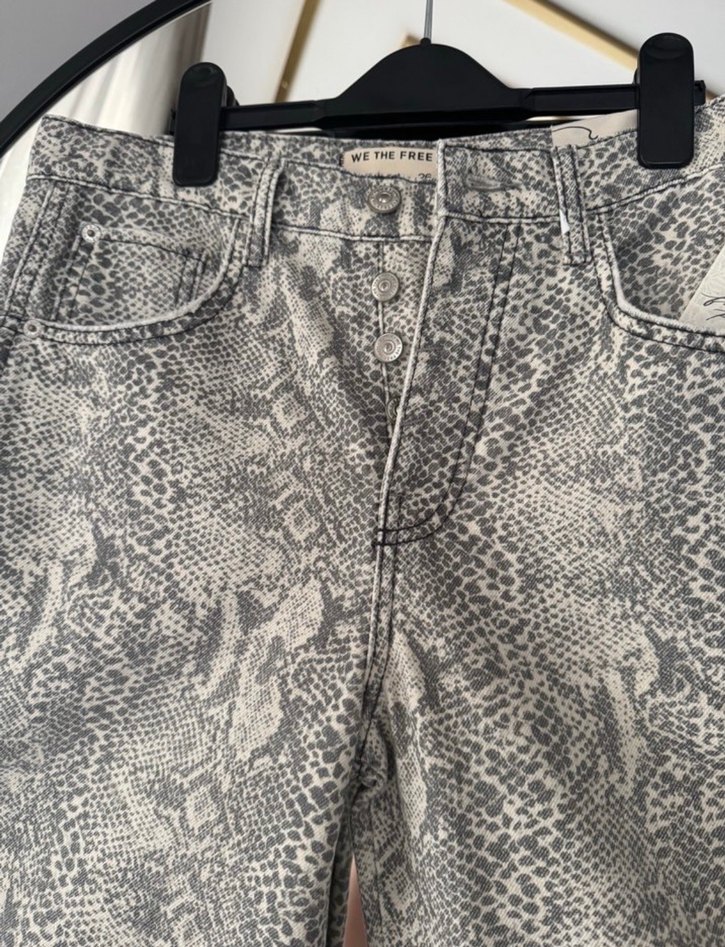 Baggy yılan desenli pantolon - Görsel 3