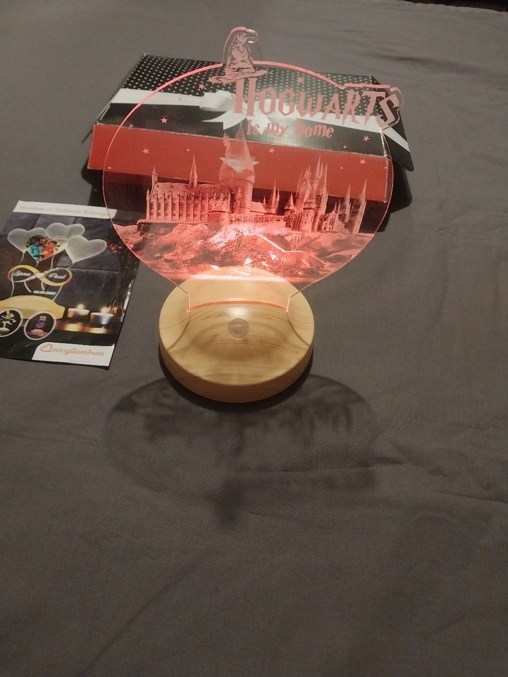Hogwarts Temalı Sevgi Masa Lambası - Görsel 3