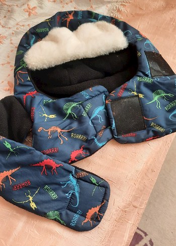 Koyu Renkli Erkek Bebek Kürklü Tulum - Görsel 2