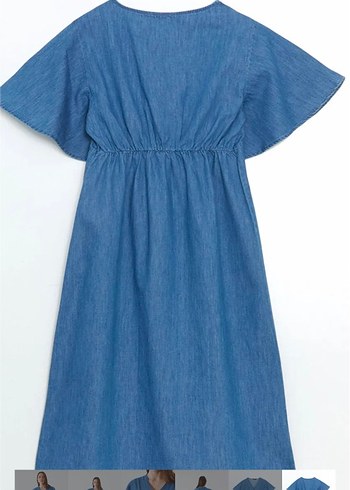 hamilelik kot elbise - Görsel 5