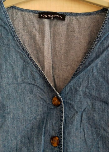 hamilelik kot elbise - Görsel 7