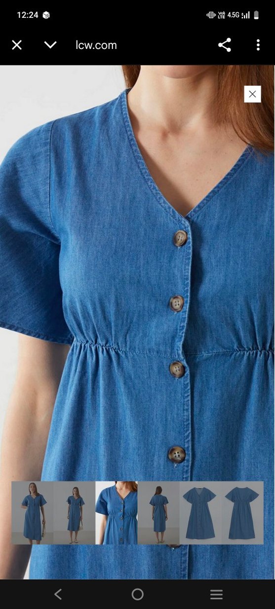 hamilelik kot elbise - Görsel 3