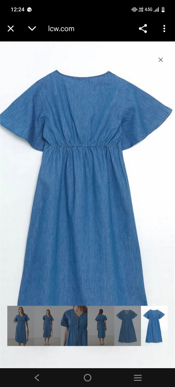 hamilelik kot elbise - Görsel 5