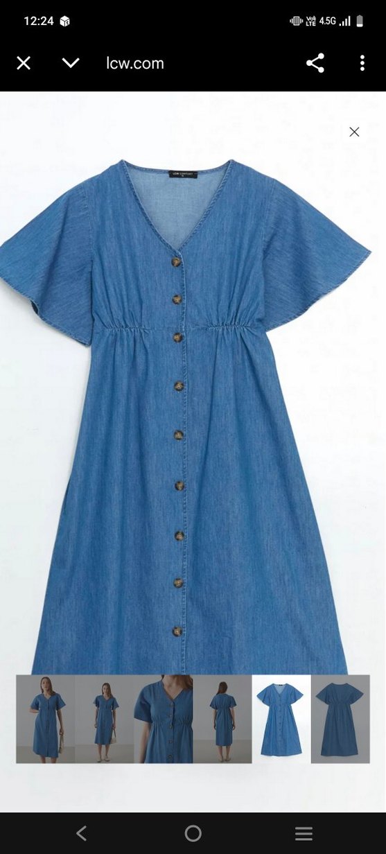 hamilelik kot elbise - Görsel 4