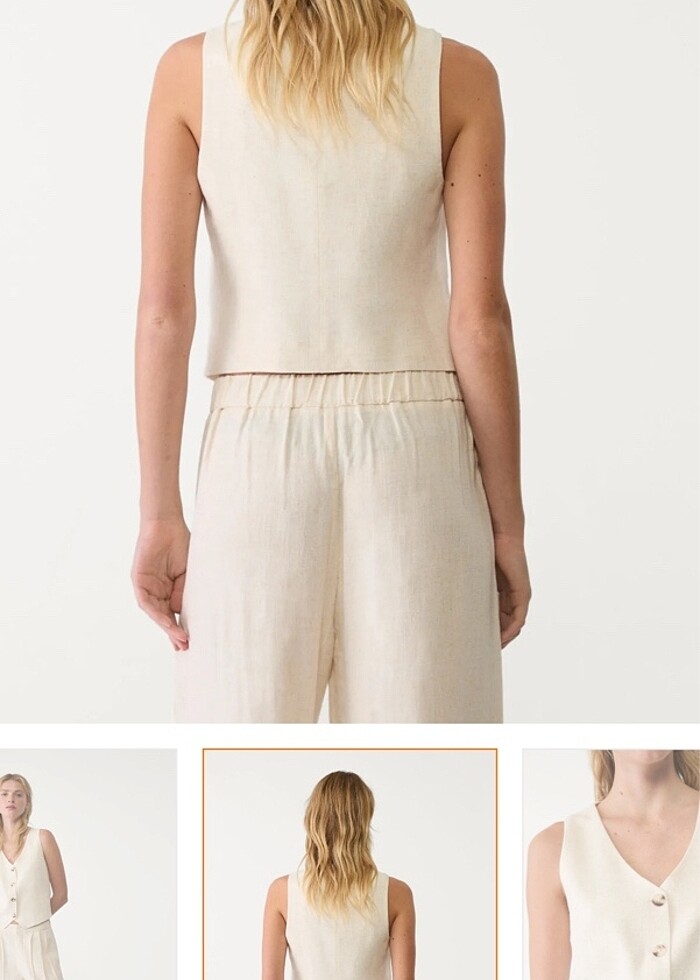 Stradivarius yelek takım - Görsel 4