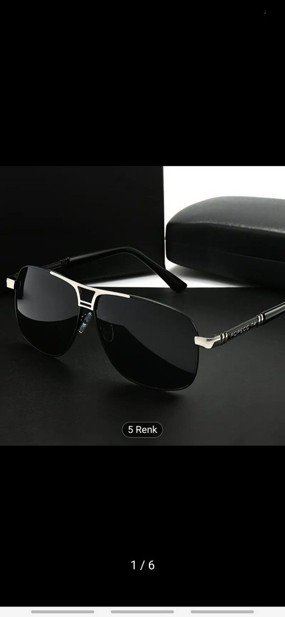 Uv 400 ve Polerize Pilot Güneş Gözlüğü - Görsel 3