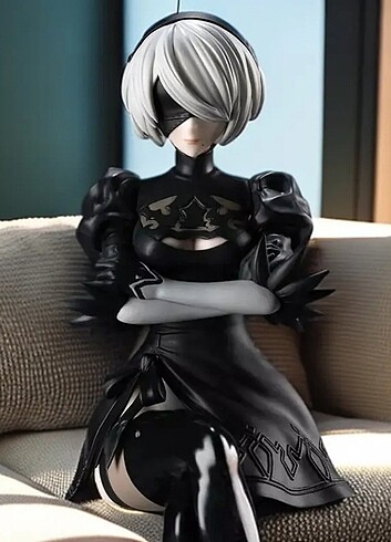 Nier Automata 2B Anime Manga Oyun Figürü - Görsel 5