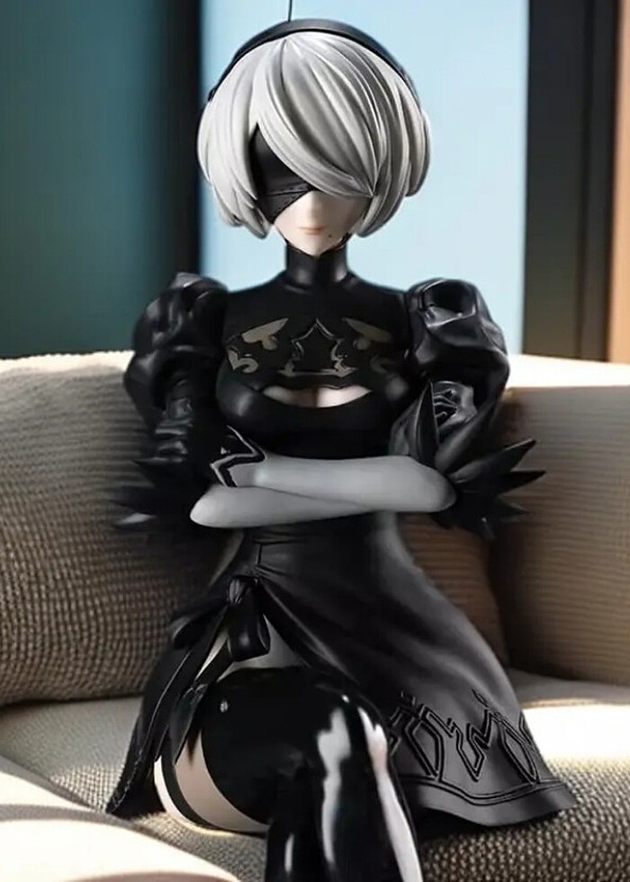 Nier Automata 2B Anime Manga Oyun Figürü - Görsel 5