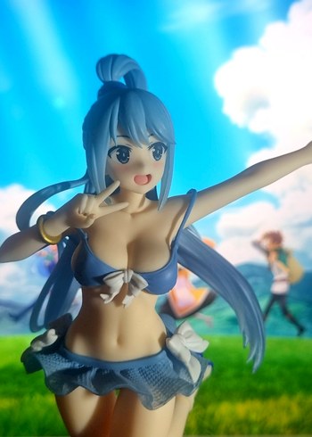 KonoSuba - Aqua (Swimsuit ver.) Anime Manga Figürü - Görsel 2