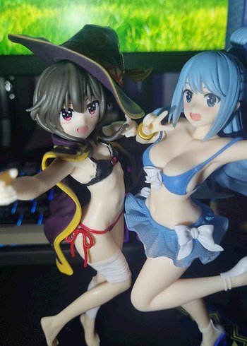 KonoSuba - Aqua (Swimsuit ver.) Anime Manga Figürü - Görsel 7