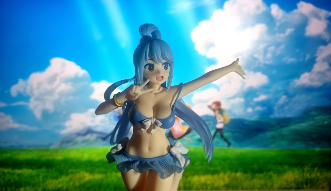 KonoSuba - Aqua (Swimsuit ver.) Anime Manga Figürü - Görsel 2
