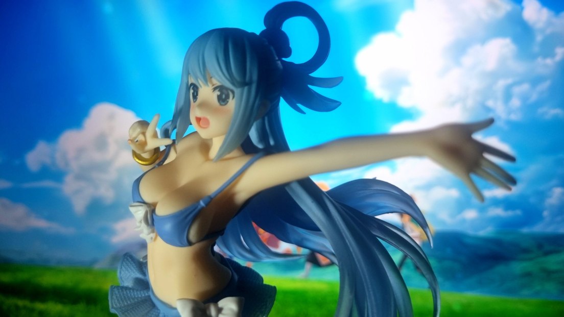 KonoSuba - Aqua (Swimsuit ver.) Anime Manga Figürü - Görsel 3