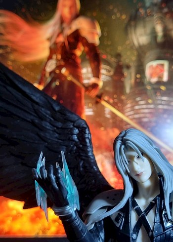 Final Fantasy VII / FF7 Remake 44cm Sephiroth Anime Oyun Figürü - Görsel 5