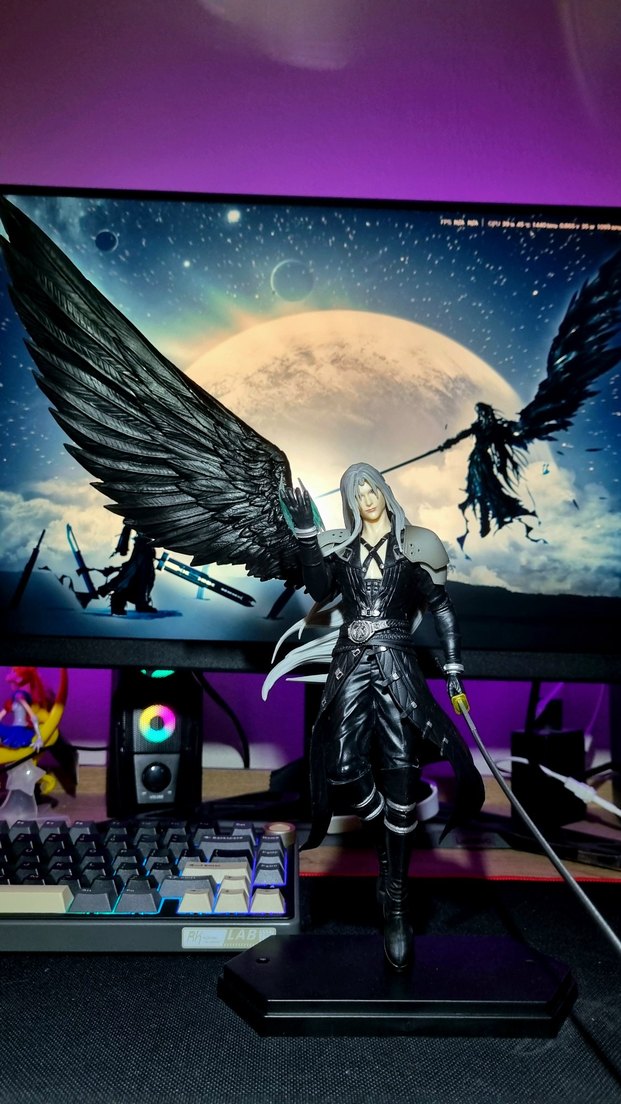 Final Fantasy VII / FF7 Remake 44cm Sephiroth Anime Oyun Figürü - Görsel 4