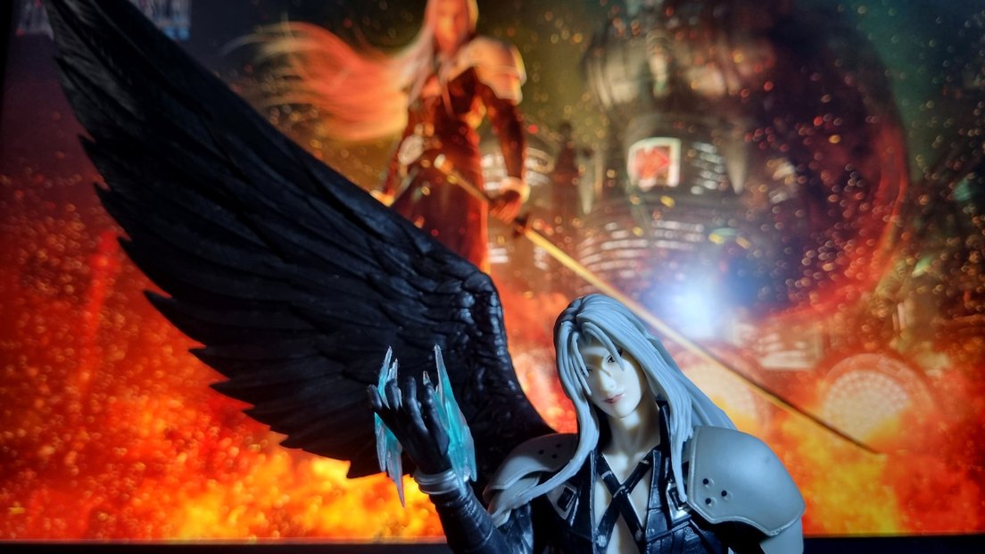 Final Fantasy VII / FF7 Remake 44cm Sephiroth Anime Oyun Figürü - Görsel 5