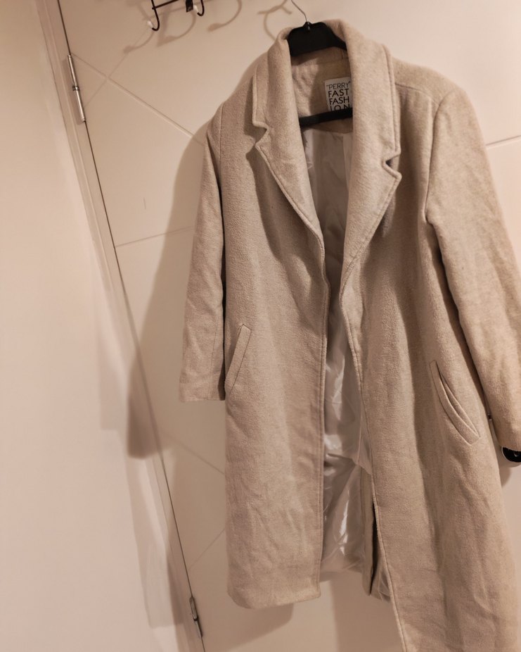 Bej Uzun Klasik Kaban - Görsel 2