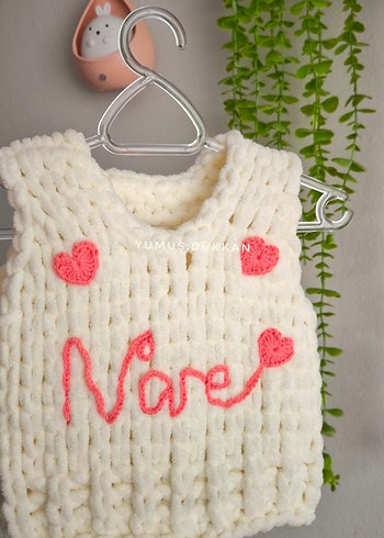 Kız Çocuk Nakışlı Triko süveter - Görsel 2