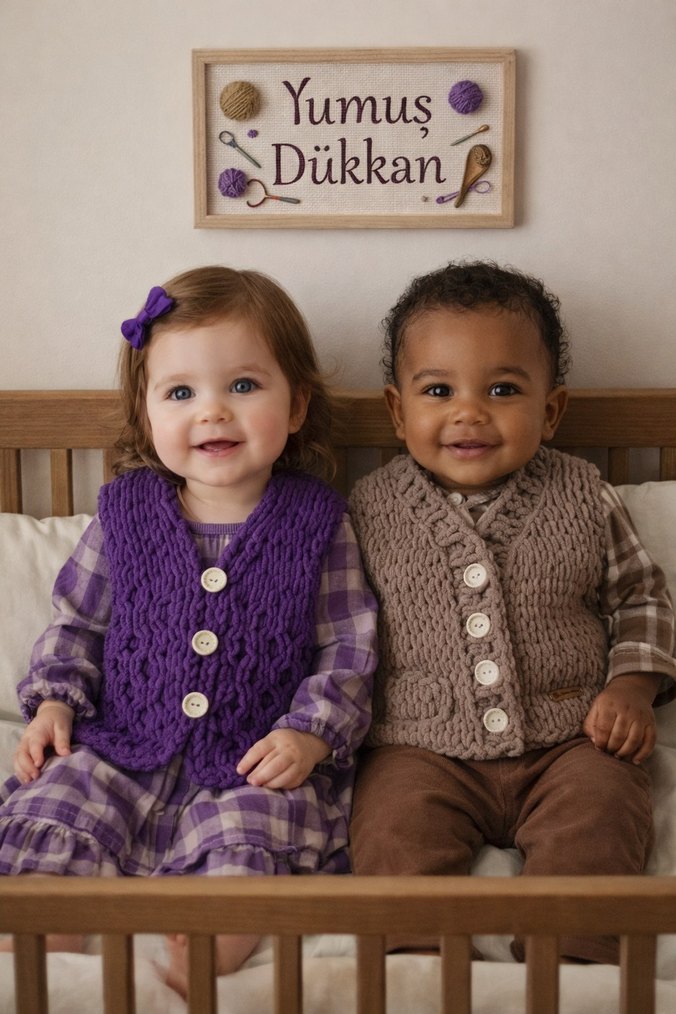 Puffy bebek yeleği - Görsel 2