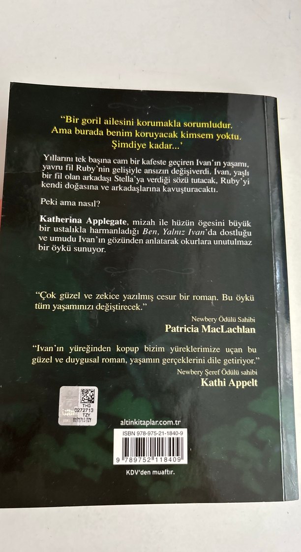 Ben, Yalnız Ivan - Katherine Applegate - Görsel 2