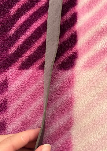 Gri Süet Fermuarlı Kadın Çanta - Görsel 3