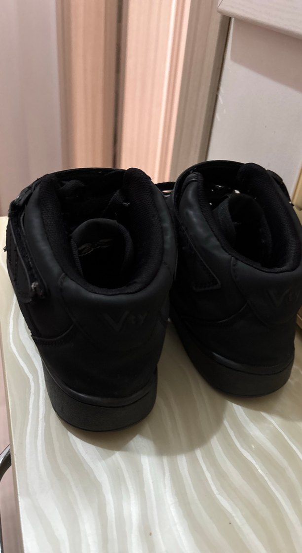 Siyah Spor Ayakkabı Bağcıklı - Görsel 3