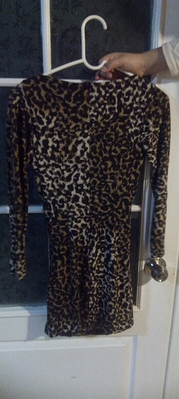 xs Beden Leopar elbise 