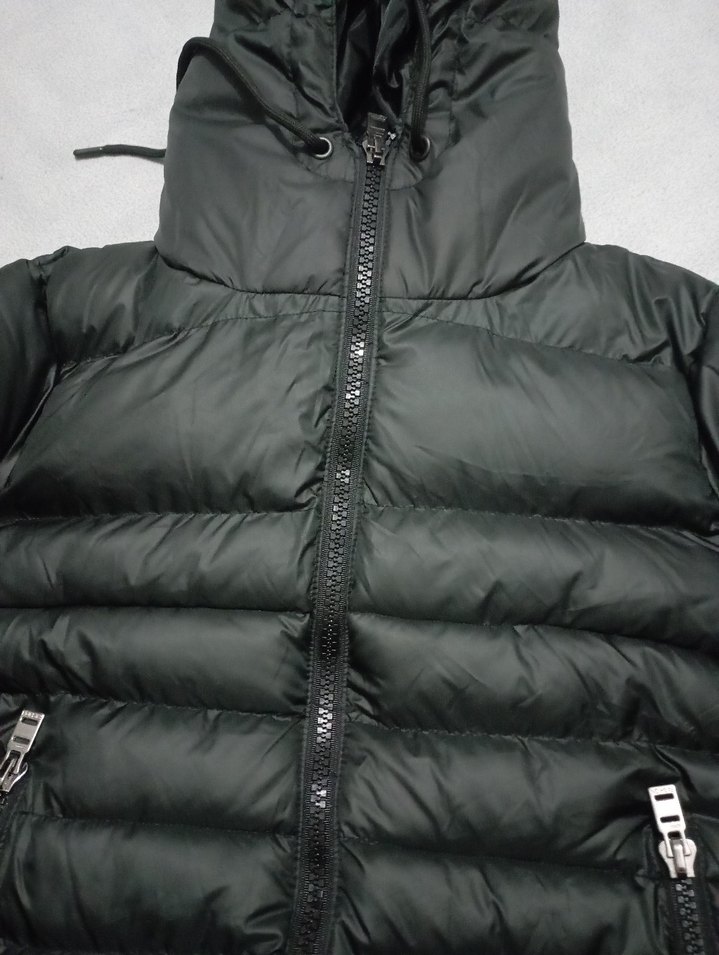 Erkek Siyah Uzun Kapüşonlu Kışlık Mont - Görsel 4