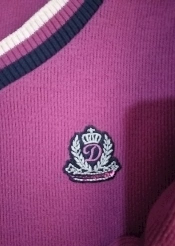 Pembe Düşük Omuzlu Triko Kadın Kazak - Görsel 8