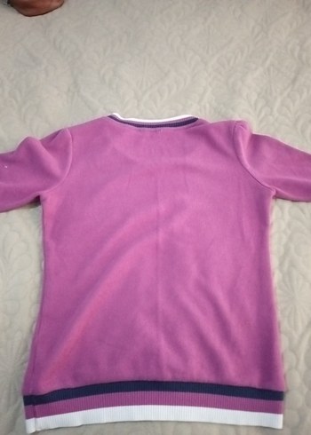 Pembe Düşük Omuzlu Triko Kadın Kazak - Görsel 6