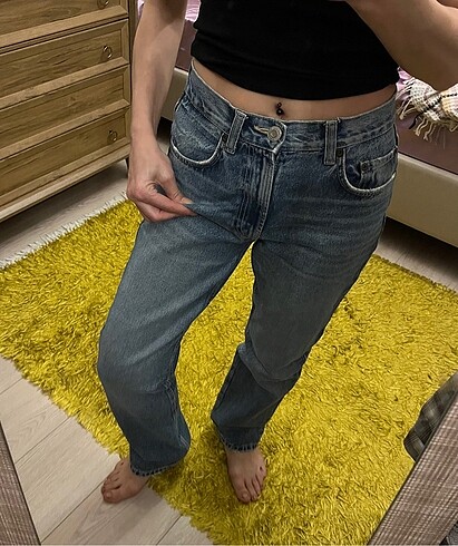 36 Beden mavi Renk Zara Jean