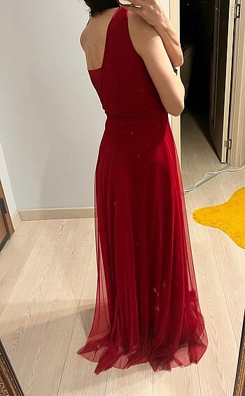 s Beden kırmızı Renk Gece elbisesi