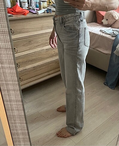 32 Beden gri Renk Bershka jean