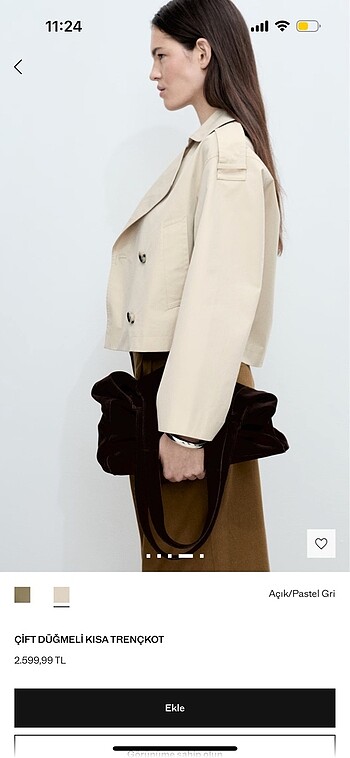 xs Beden Mango Trençkot