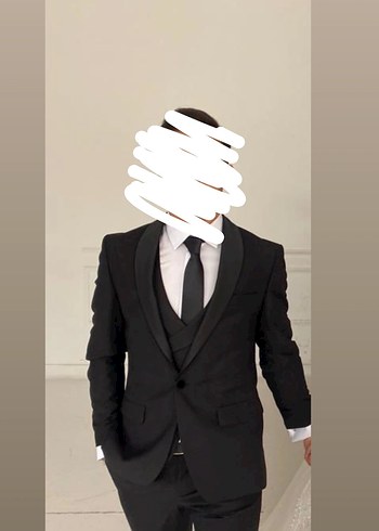 Siyah Notch Yaka Regular Fit Damatlık Takım